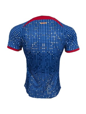 Barcelona pre-match player jersey training soccer uniform men's sportswear football top blue shirt 2023-2024